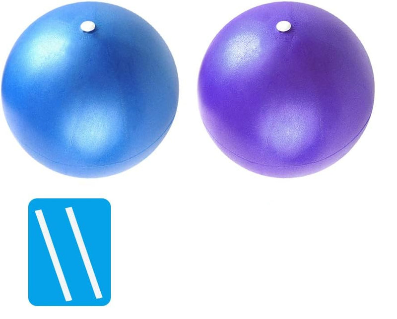 Laden Sie das Bild in Galerie -Viewer, Pilatesbal set 2 stuks 23 cm met opblaasrietjes – zachte fitnessbal – core training – yoga

