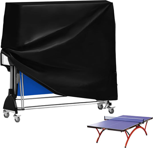 Wodoodporny pokrowiec na stół do ping-ponga 185 x 70 x 165 cm z tkaniny Oxford 210D z ochroną UV – ochrona stołu do ping-ponga – pokrowiec na stół do ping-ponga