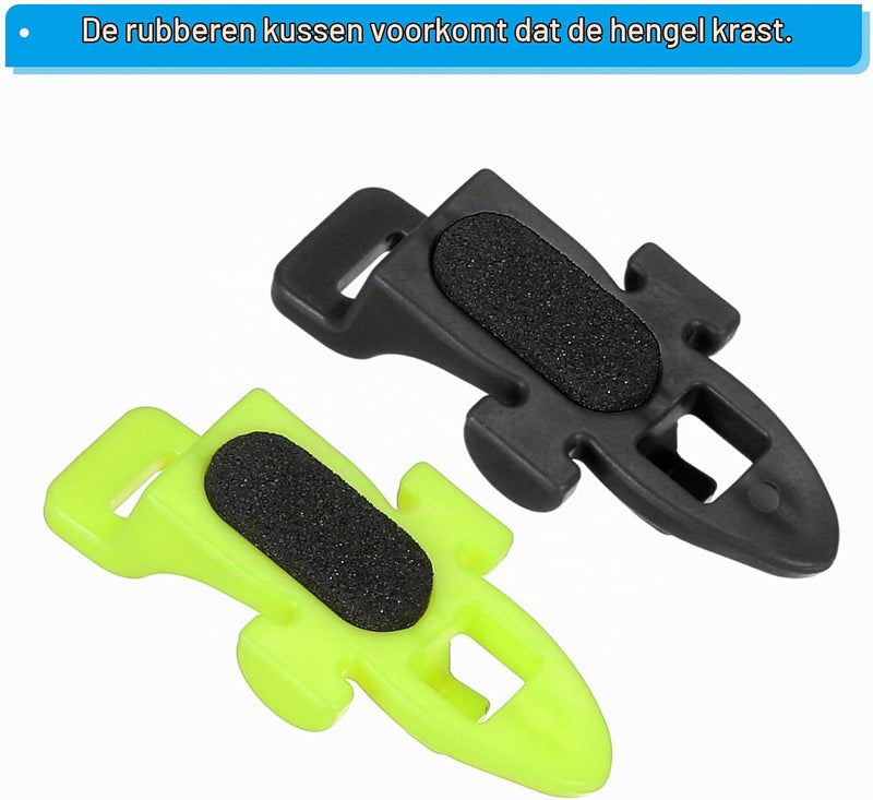 Laden Sie das Bild in Galerie -Viewer, Hakenhalter 6 Stück mit 18 Gummi-Befestigungsringen – Hakenhalter – Angelruten-Zubehör
