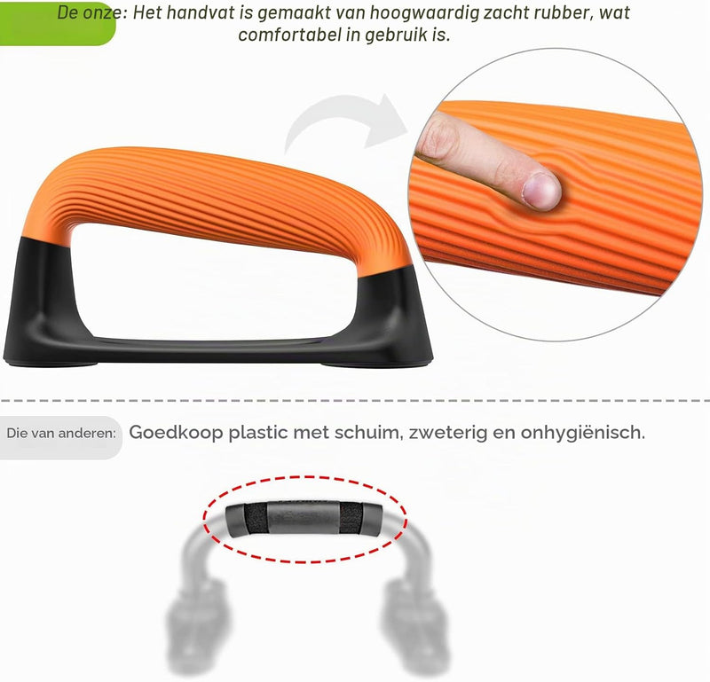 Load image into Gallery viewer, Push-up bars met zachte ergonomische handgrepen en antislip basis – opdruksteunen – fitness accessoires
