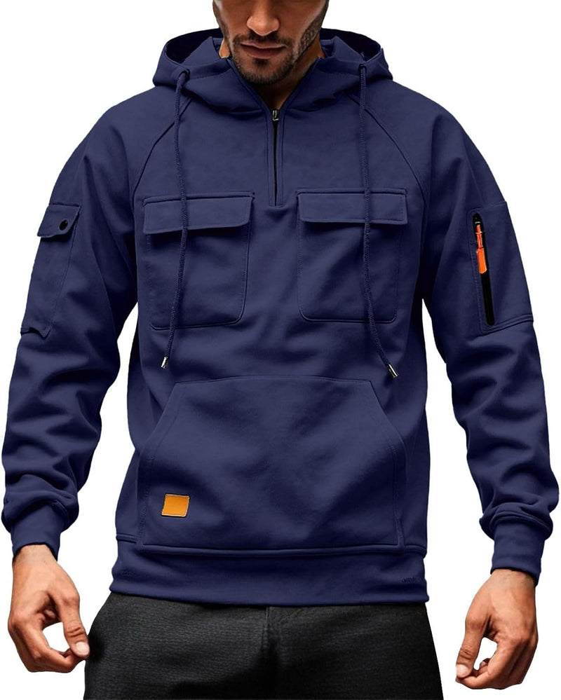 Laden Sie das Bild in Galerie -Viewer, Heren hoodie met capuchon en kangoeroezak voor de winter – sweater – capuchontrui

