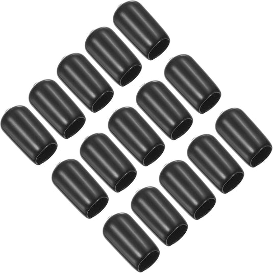 Snooker keu tip beschermhoes rubber (15 stuks) - Biljart keudop bescherming - Biljart accessoires keu protector