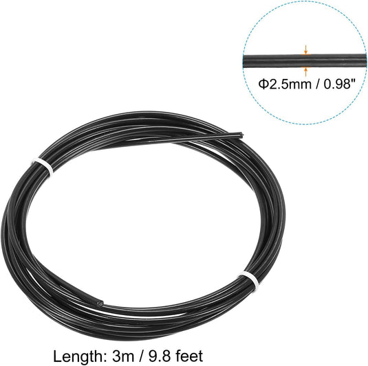 Speed jump rope vervangingskabel 3 meter x 2,5 mm rood – springtouw kabel – fitness accessoires