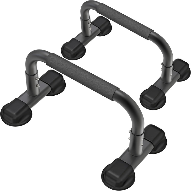 Laden Sie das Bild in Galerie -Viewer, Hoge parallettes 24 cm met antislip en gevoerde handgrepen tot 300 kg – push-up bars – calisthenics
