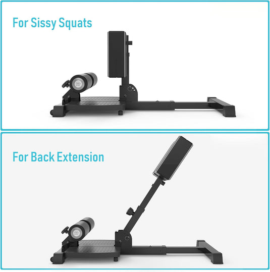 Multifunctionele sissy squat bank voor beentraining