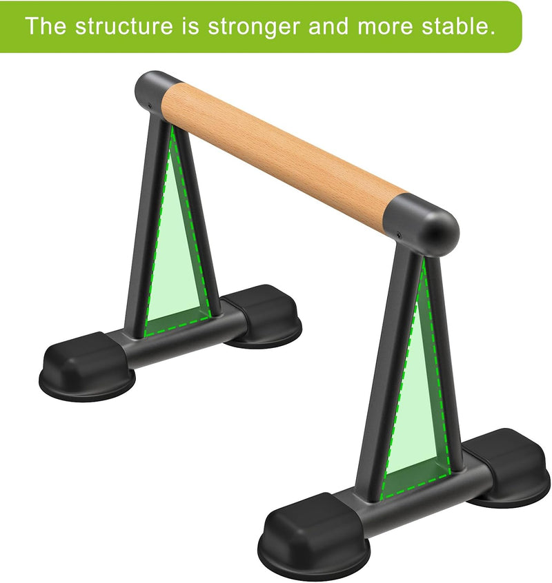 Laden Sie das Bild in Galerie -Viewer, Hoge parallettes 24 cm met antislip en gevoerde handgrepen tot 300 kg – push-up bars – calisthenics
