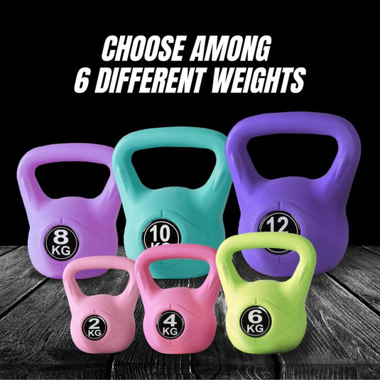 Kettlebell with neoprene coating and ergonomic handle
