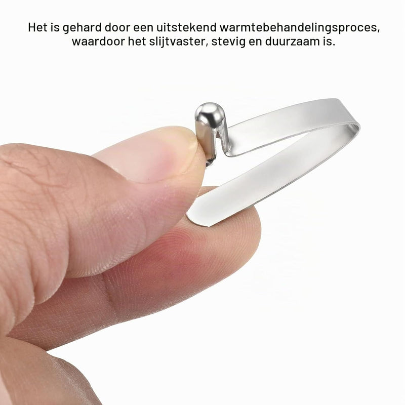 Chargez l'image dans la visionneuse de la galerie, Veerklemmen voor telescopische buizen 8x5,5 mm (8 stuks) - Kajak peddel borgpennen - Tentpaal borgclips staal
