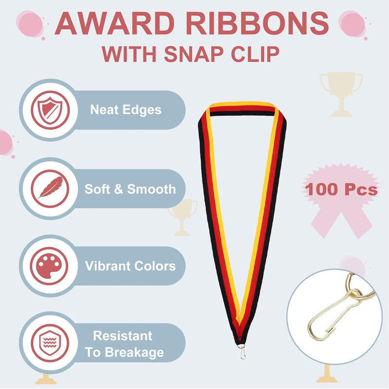 Chargez l'image dans la visionneuse de la galerie, Medaille neklinten 100 stuks 43 x 2,2 cm met klikclips – award linten – sport accessoires
