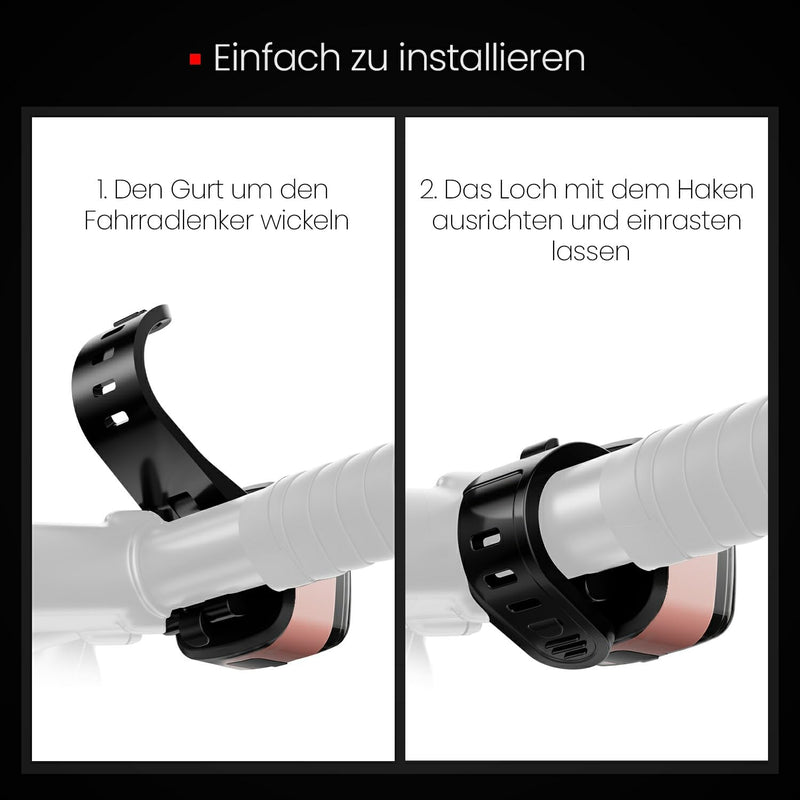 Load image into Gallery viewer, Oplaadbaar fietsvoorlicht USB-C IPX5 waterbestendig met 3 lichtstanden – fietslamp – fietsverlichting

