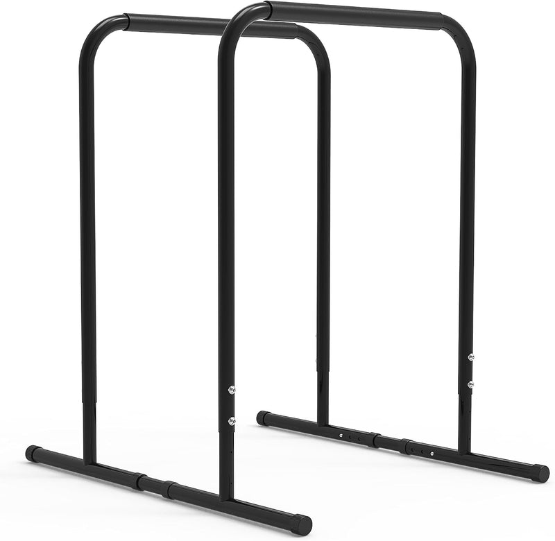 Laad afbeelding in Galerijviewer, Verstelbare dip bars 87-100 cm van staal tot 136 kg – dip station – calisthenics
