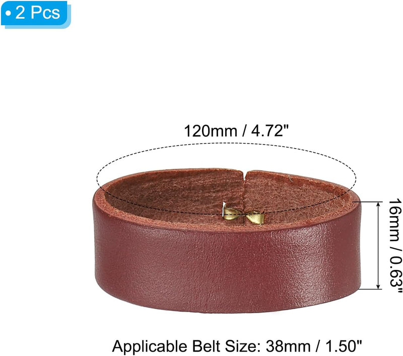 Chargez l'image dans la visionneuse de la galerie, Leren riemlussen 2 stuks voor riemen 38-40 mm – riemhouders – vervangende keeper loops
