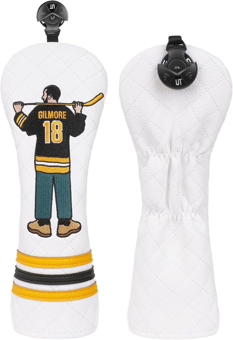 Laden Sie das Bild in Galerie -Viewer, Golfclub beschermhoes met geborduurd filmpersonage van kunstleer – cartoon headcover – golfclub bescherming
