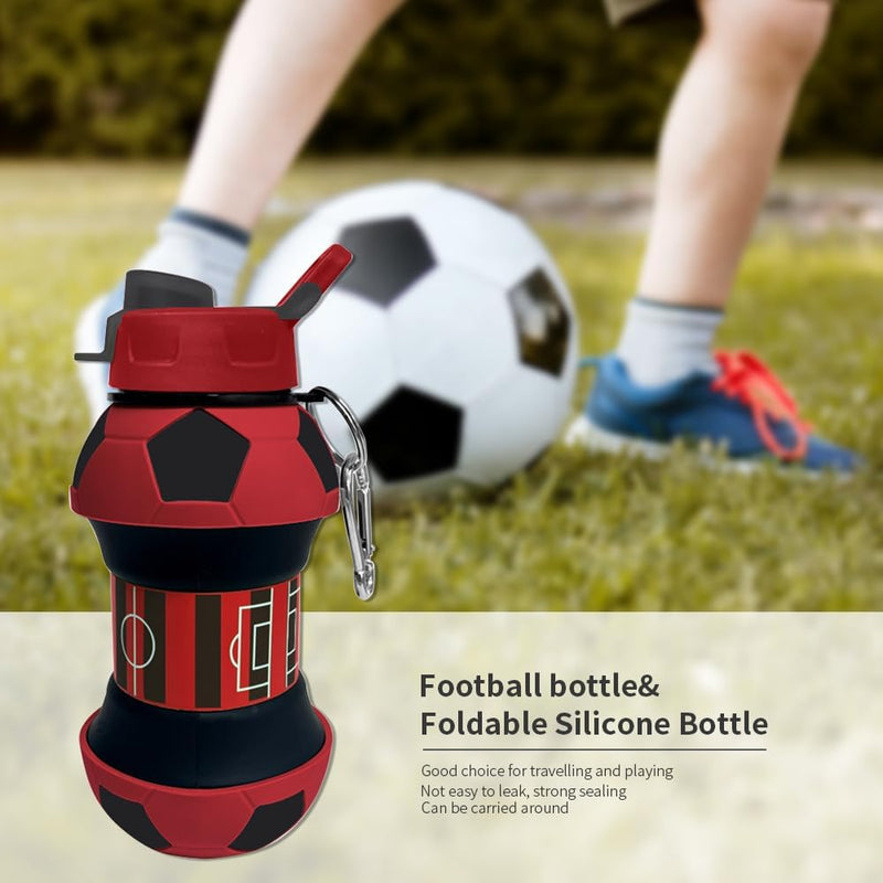 Laden Sie das Bild in Galerie -Viewer, Voetbal drinkfles met rietje 550 ml

