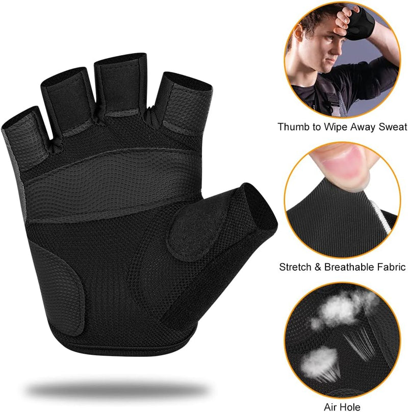 Laden Sie das Bild in Galerie -Viewer, Gymhandschoenen met antislip grip en padding
