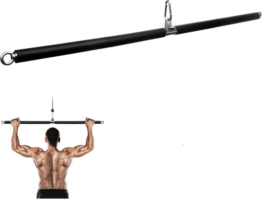 Lat pulldown bar for cable machine 94 cm black