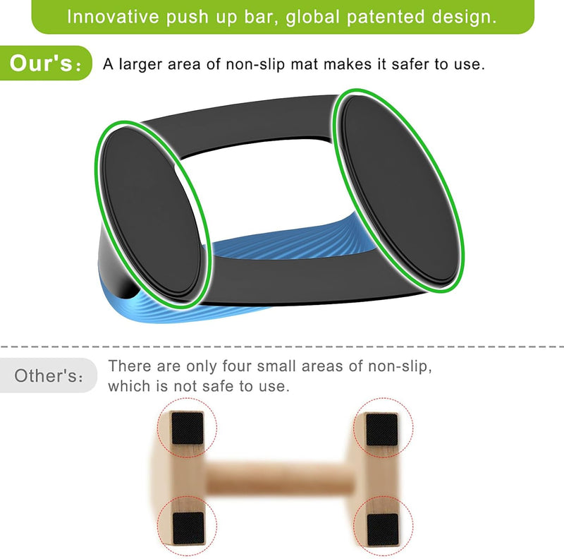 Laad afbeelding in Galerijviewer, Push-up bars met ergonomische handgrepen en antislip basis – opdruksteunen – krachttraining
