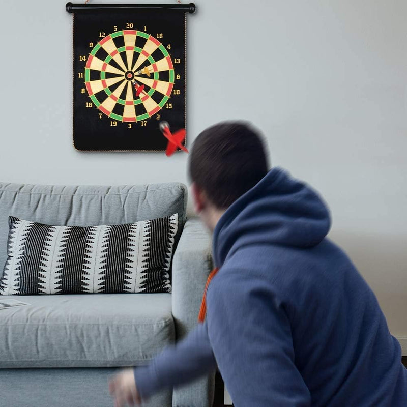 Load image into Gallery viewer, Magnetisch dartbord Ø 38 cm – veilig voor kinderen en volwassenen, dartspel (met 12 darts)
