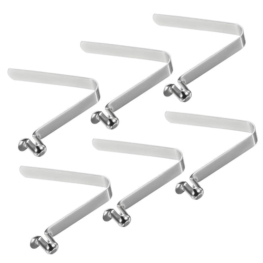 Drukknop veerclips 6 stuks 10,5 x 7,5 mm van staal – buisclips – kajak camping accessoires