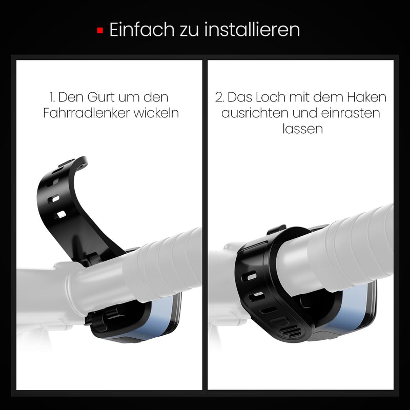 Load image into Gallery viewer, Oplaadbaar fietsvoorlicht USB-C IPX5 waterbestendig met 3 lichtstanden – fietslamp – fietsverlichting
