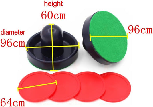 JZK Air Hockey tafel voelde duwer set, 4 stukken 96 mm pushers + 4 stukken 94mm vilten + 8 stukken pucks, kinderen en volwassenen de gunsten van verjaardags partij, feestzakvullers