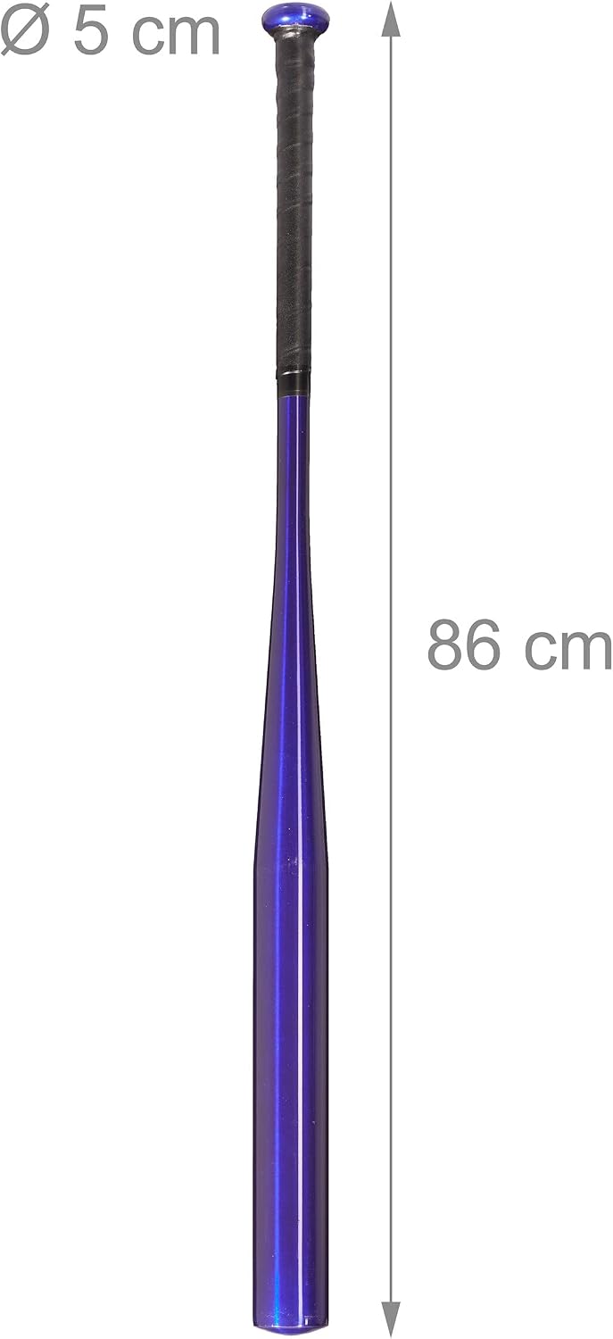 Laad afbeelding in Galerijviewer, Relaxdays Baseball Mallet Aluminum, 34 inches/86cm, Non-slip Handle, Lightweight Softball Racket, Aluminum Mallet, Blue
