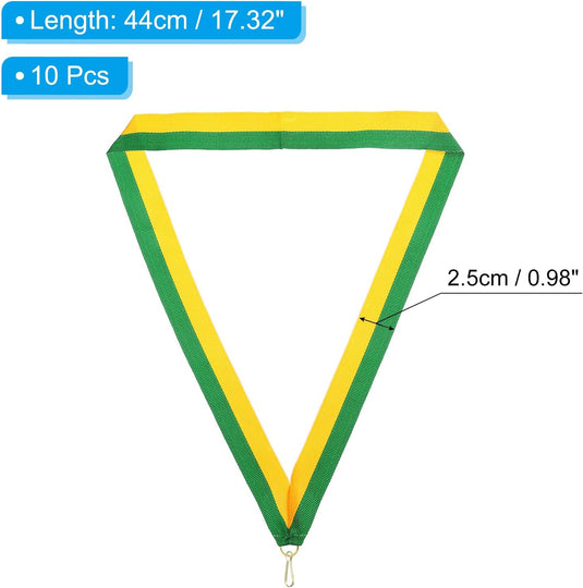 Medaille neklinten 10 stuks 44 x 2,5 cm met klikclip – award linten – sport accessoires