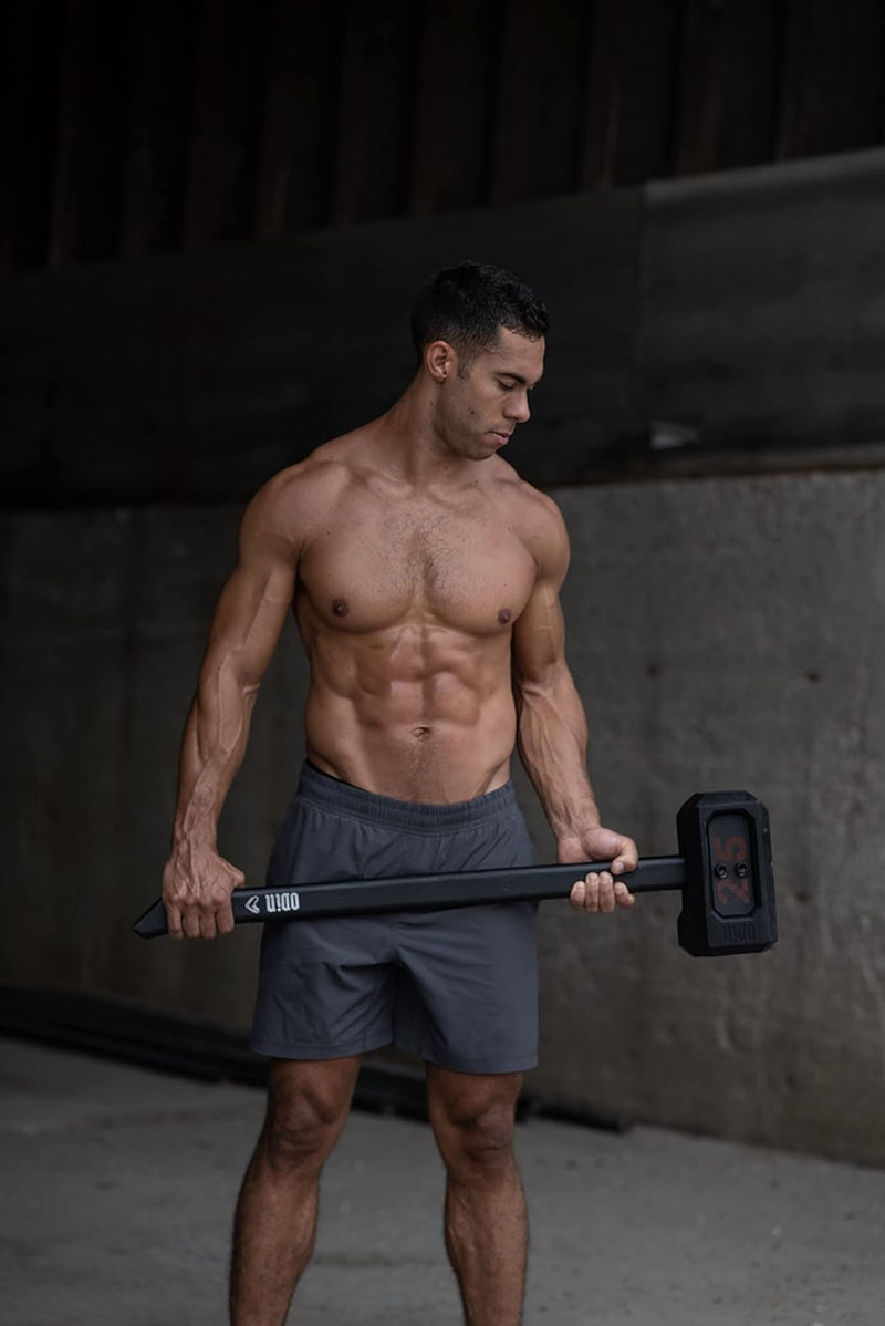 Load image into Gallery viewer, Tribe WOD 25lb Sledge Hammer Odin Steel Mace Bell for Strength Training - Heavy Mace Weight Training Equipment for Men and Women - Adjustable Weight Macebell for Functional Workouts and Conditioning
