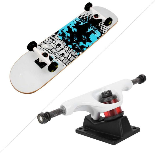 Skateboard truck van aluminium-magnesiumlegering wit – longboard truck – skateboard accessoires