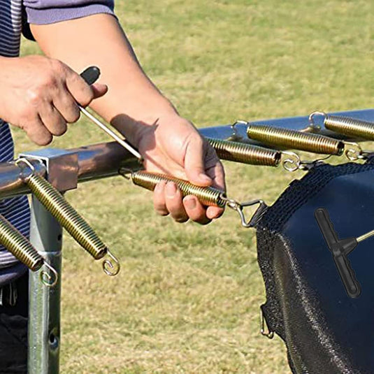 Trampoline T-haken 2 stuks voor montage en verwijderen van veren – veertrekker – trampoline gereedschap
