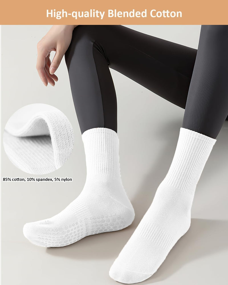 Laden Sie das Bild in Galerie -Viewer, Pilates antislip sokken dames 4 paar met siliconen grip – yoga sokken – fitness sokken
