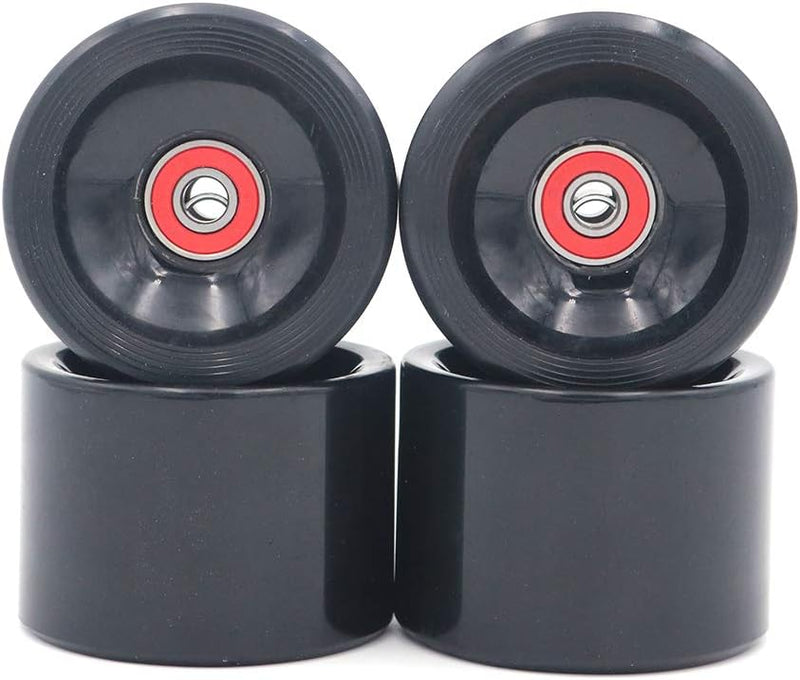 Carica immagine in Galleria Viewer, Longboard wielen 70 x 51 mm 78A met ABEC-9 lagers 4 stuks zwart – cruiser skateboard wielen
