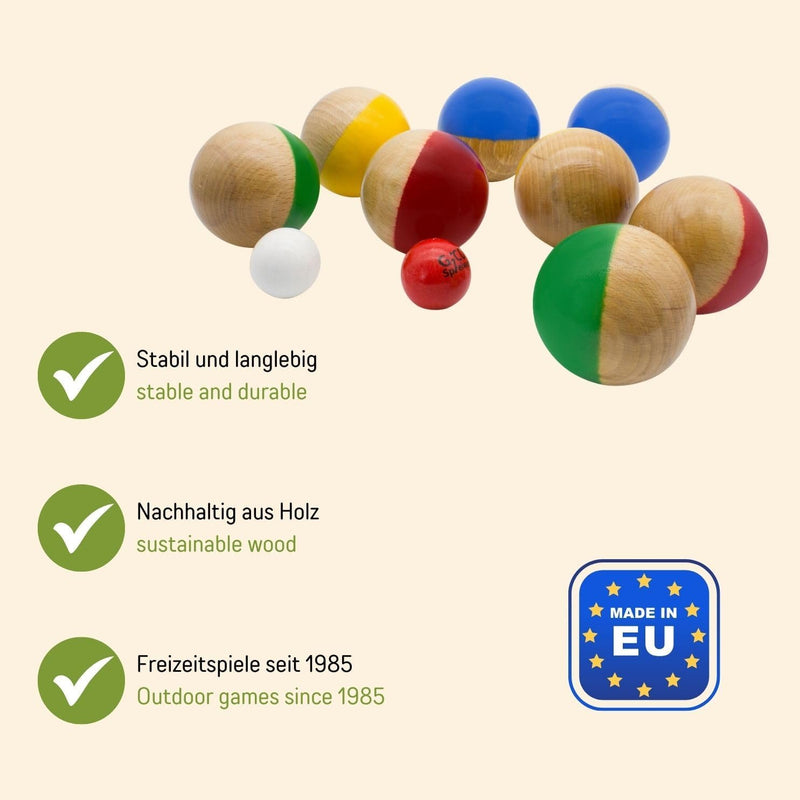 Laad afbeelding in Galerijviewer, Jeu de boules spel houten Boccia – Boccia van hoge kwaliteit voor kinderen en volwassenen – 3011

