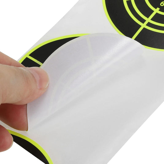 Schietdoel stickers 200 stuks 76 mm groen-zwart – zelfklevende doelwitstickers – boogschieten schiettraining accessoires