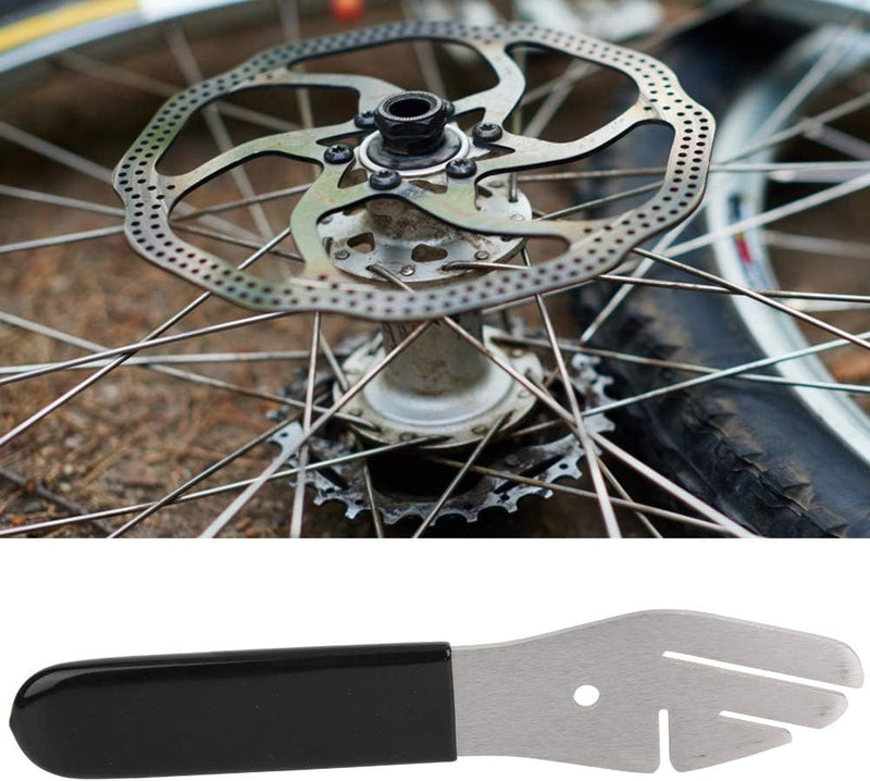 Load image into Gallery viewer, Fiets remschijf richter van roestvrij staal met 3 correctiesleuven en antislip handgreep – rotor richter – schijfremgereedschap
