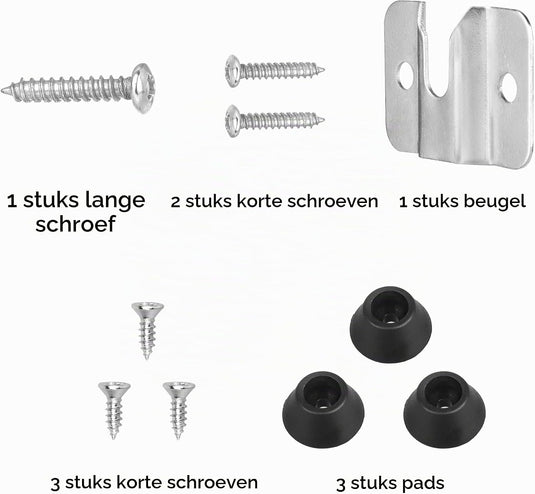 Metalowy uchwyt ścienny do tarczy do darta z 6 śrubami mocującymi i 3 podkładkami dystansowymi – mocowanie tarczy do darta – montaż tarczy do darta