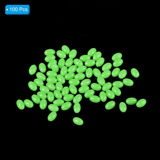Lichtgevende viskralen 100 stuks 8 x 6 mm met opbergdoos – glow beads – visaccessoires