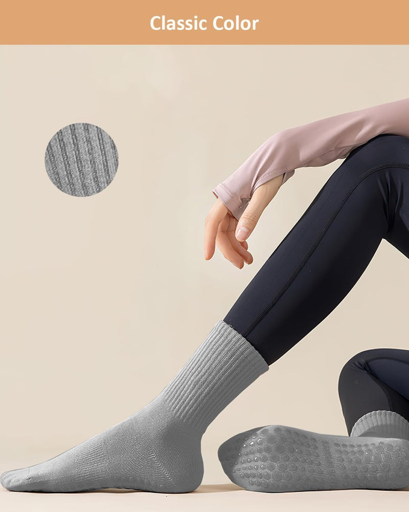 Laden Sie das Bild in Galerie -Viewer, Pilates antislip sokken dames 4 paar met siliconen grip – yoga sokken – fitness sokken
