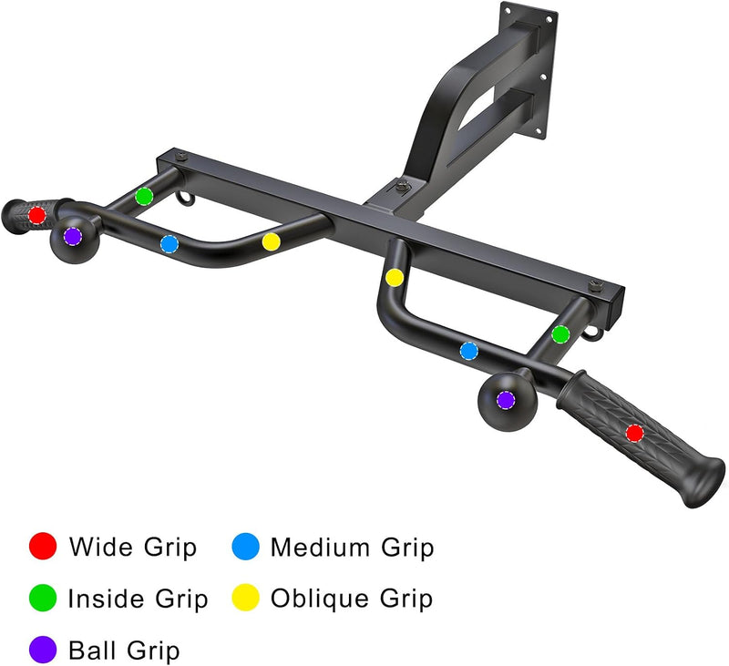 Load image into Gallery viewer, Ceiling-mounted pull-up bar with pulley system and multiple grip positions – pull-up bar – cable trainer
