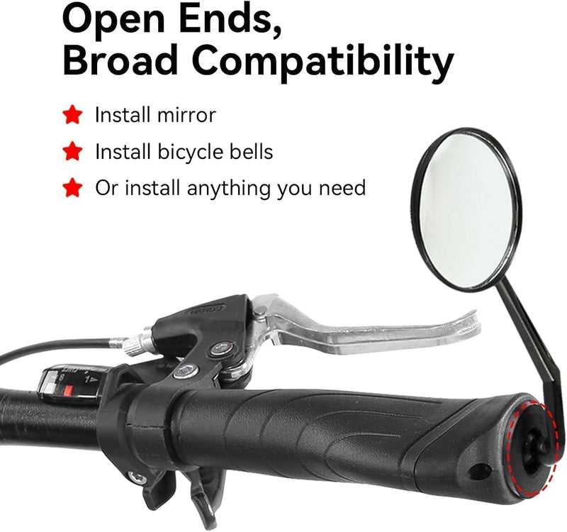 Laden Sie das Bild in Galerie -Viewer, Ergonomische fietshandvatten 22 mm lang en kort zwart
