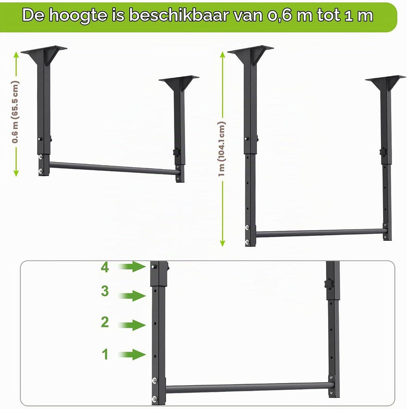 Load image into Gallery viewer, Ceiling-mounted pull-up bar with pulley system and multiple grip positions – pull-up bar – cable trainer
