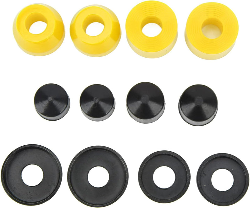 Carica immagine in Galleria Viewer, Skateboard bushings 90A 12-delige vervangingsset – PU stuurrubbers – longboard skateboard accessoires
