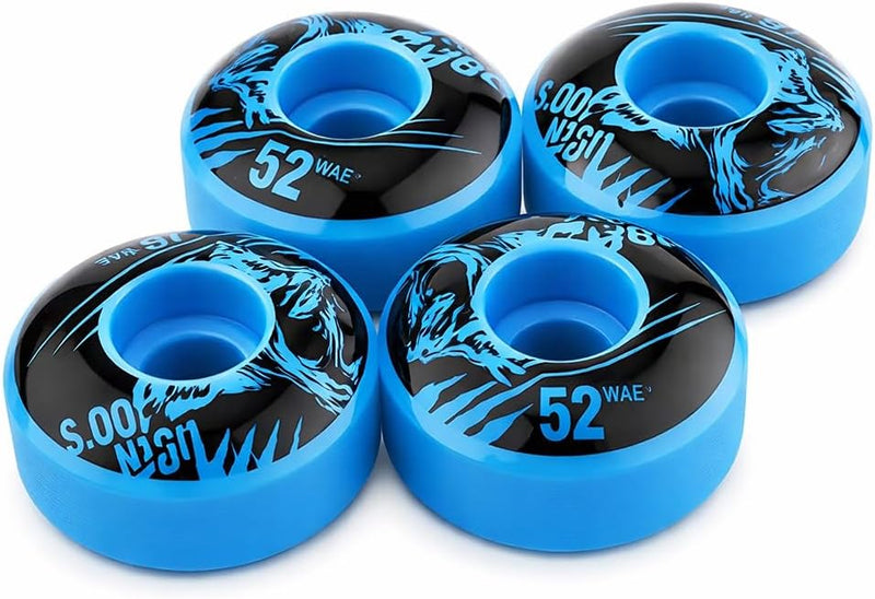Laad afbeelding in Galerijviewer, Skateboardwielen set van 4 PU 52 mm
