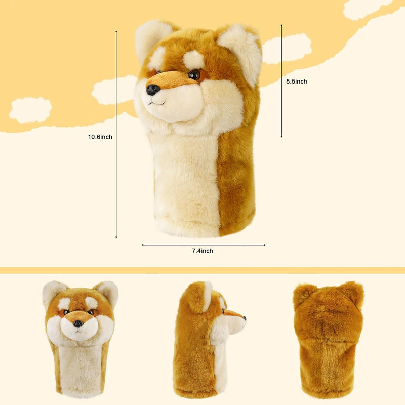 Laad afbeelding in Galerijviewer, Pluche golfclubhoes Shiba Inu voor drivers tot 460 cc
