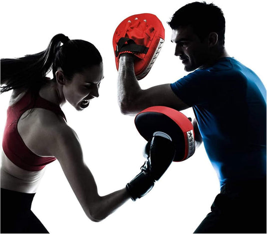 Doel Kick Boxing Pads Wanten Leren Boksen Schild Curve Boksen Pad Gebogen Leer Boksen Pads MMA Muay Thai Training