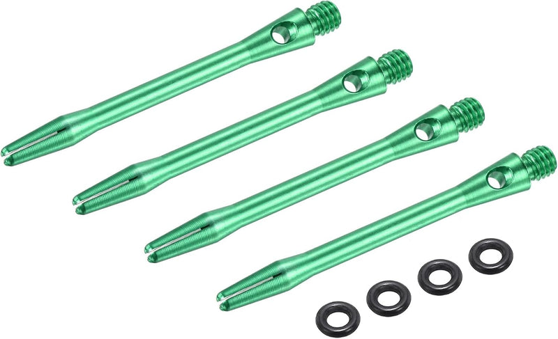 Laad afbeelding in Galerijviewer, Dartschachten 4 stuks 45 mm van aluminium geel met 2BA schroefdraad – dart shafts – dart accessoires
