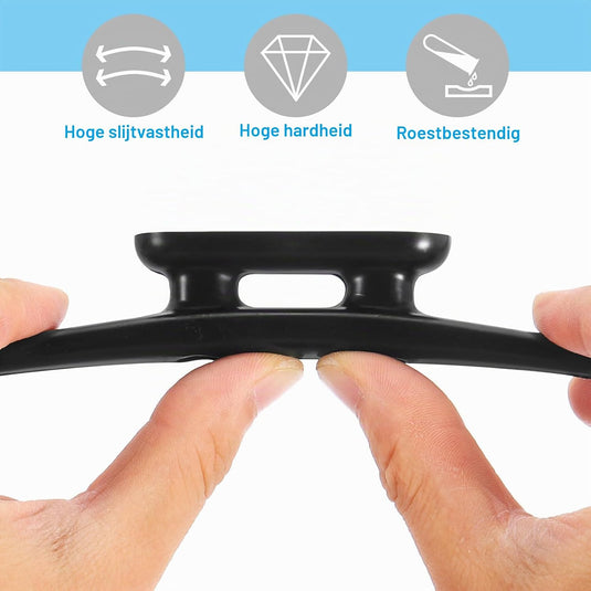 Bootkikkers 4 stuks 100 mm van nylon wit met schroeven – touwklemmen – boot kajak accessoires