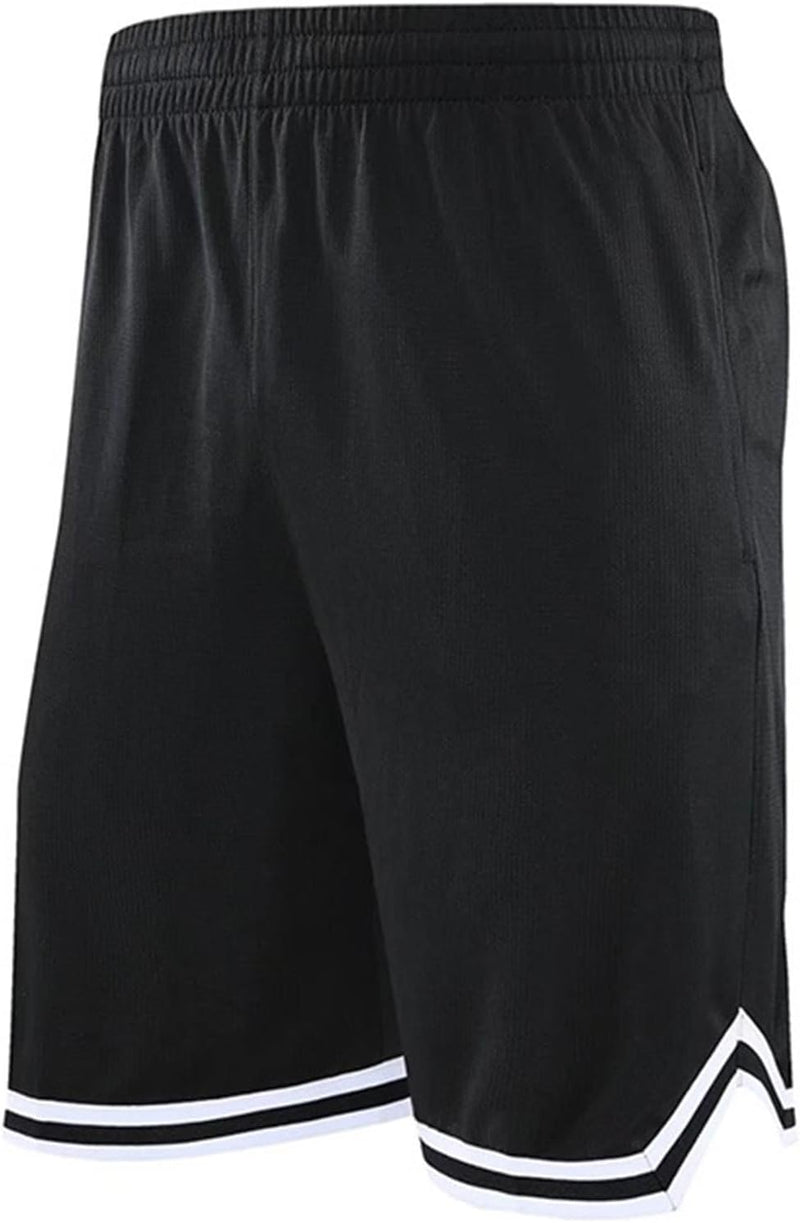 Load image into Gallery viewer, Lange basketbalshort heren van ademend mesh met ritszak – sportshort – fitness broek
