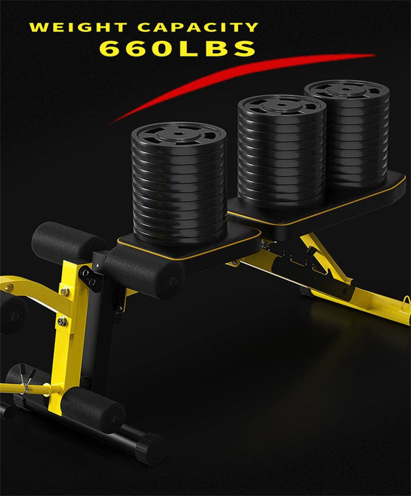 Load image into Gallery viewer, Utility Weight Bench with Leg Extension - Multi-Position Adjustable Bench for Strength Training, Dumbbell Exercise and Ab Workouts
