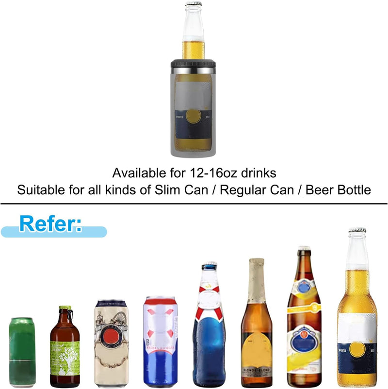 Carica immagine in Galleria Viewer, Geïsoleerde blikhouder 16 oz van roestvrij staal – blikkoeler – drinkhouder met rietje
